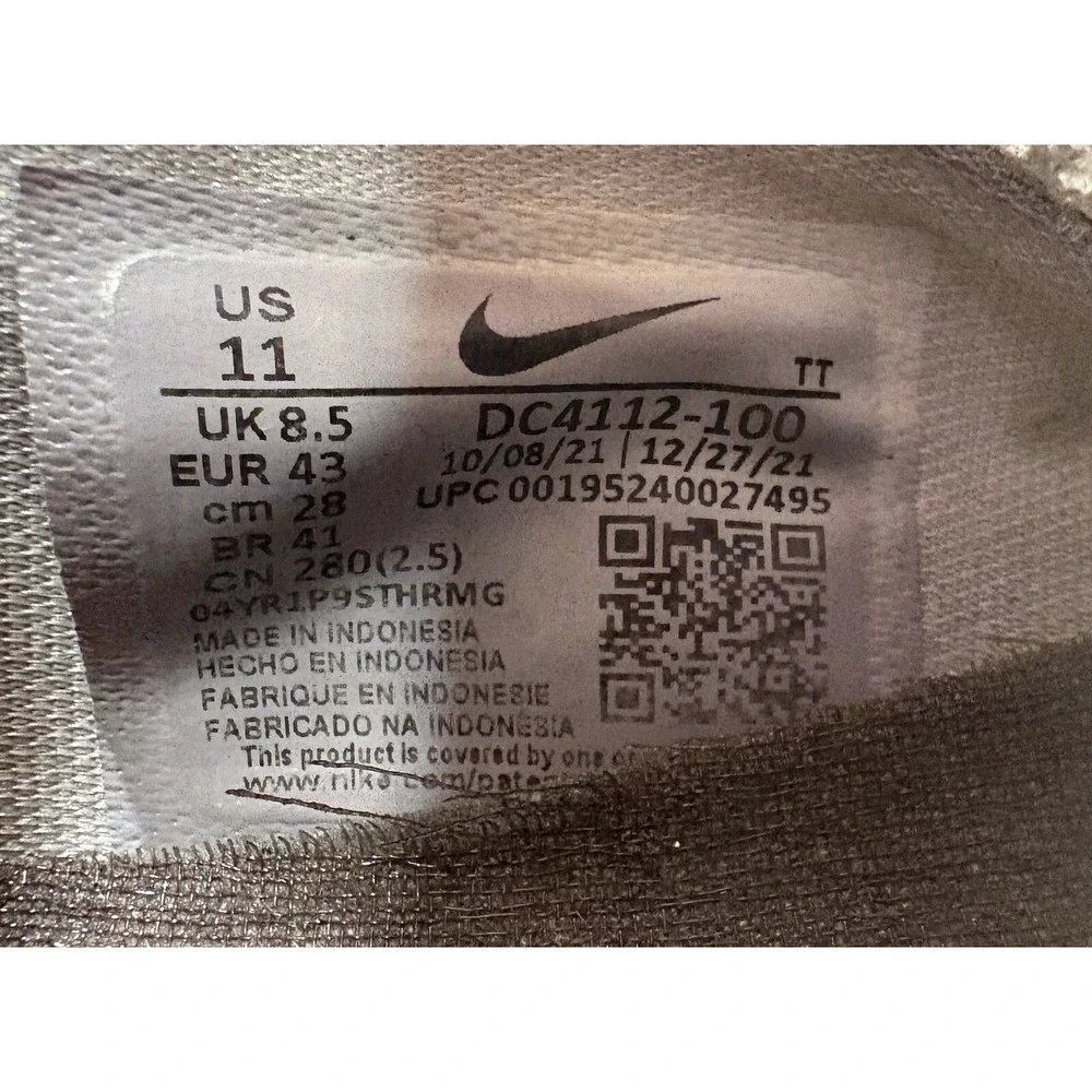 Nike Air VaporMax 2021‎ FK White Grey Flyknit Running Shoes DC4112-100 Womens 11